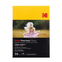 柯达(KODAK)喷墨纸家庭标准5R-50张/包打印照片纸相机纸高光相片纸彩色喷墨打印照相纸办公相片纸