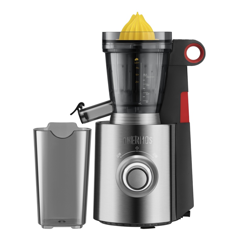 膳魔师(THERMOS)果蔬原汁机推进器研磨精细一体式榨汁机奶昔冰淇淋一机家用多功能果汁机流光紫