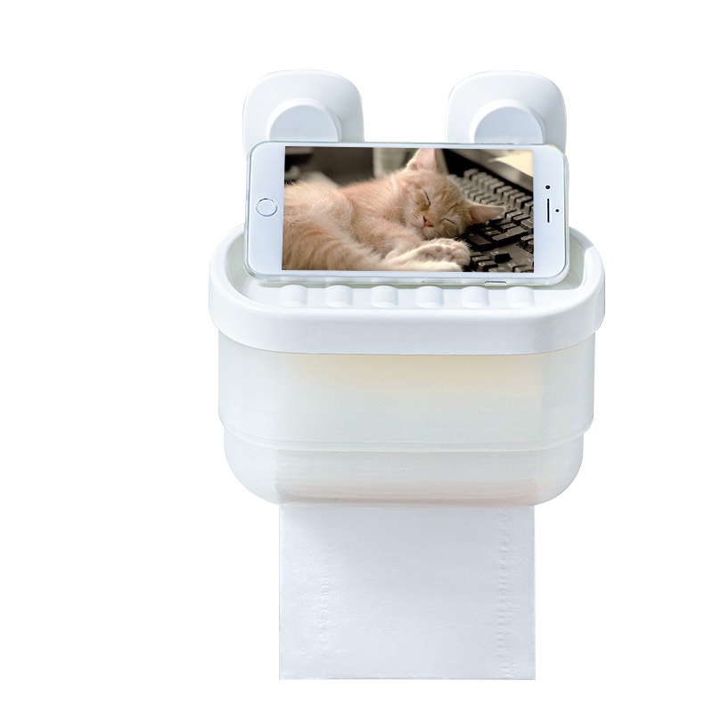 太力卫生间厕所纸巾盒免打孔抽纸防水壁挂厕纸卫生纸置物架卷纸盒