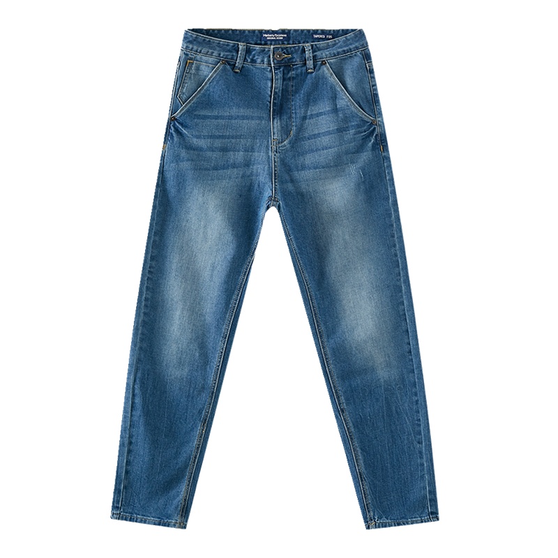 美特斯邦威牛仔裤男新款春季男MOD基本舒适小脚牛仔裤