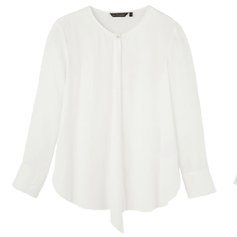 【专柜同款】拉夏贝尔秋冬新款韩版修身显瘦百搭舒适休闲气质衬衫女10018511