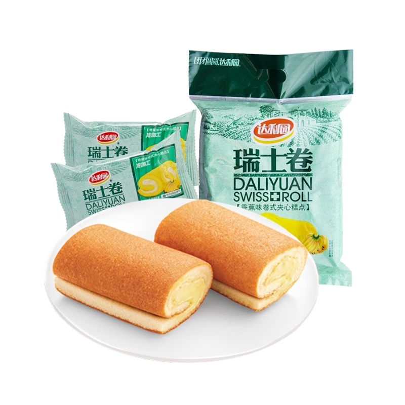 达利园瑞士卷 240g/240g*4包零食网红糕点心宿舍手撕小面包早餐食品整箱批发