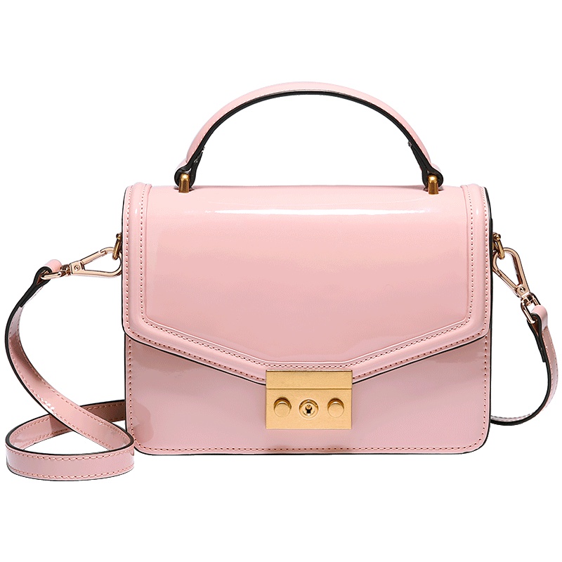 漆皮果冻包女2019包包女韩版简约百搭时尚手提包单肩斜挎包潮