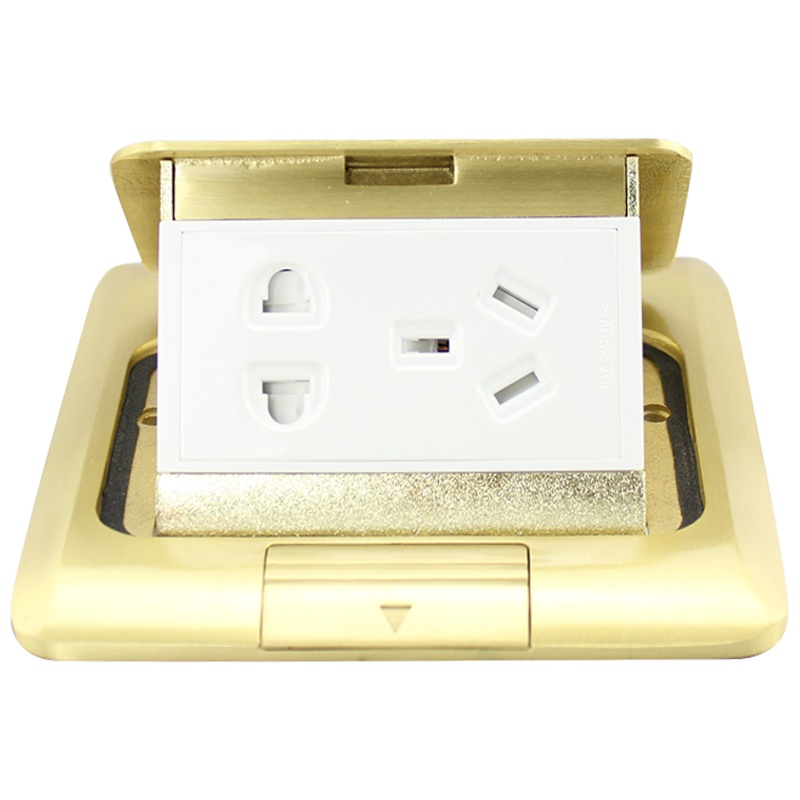 施耐德电气(Schneider Electric) 铜质 弹出式弹起式插座 五孔地插 地面插座