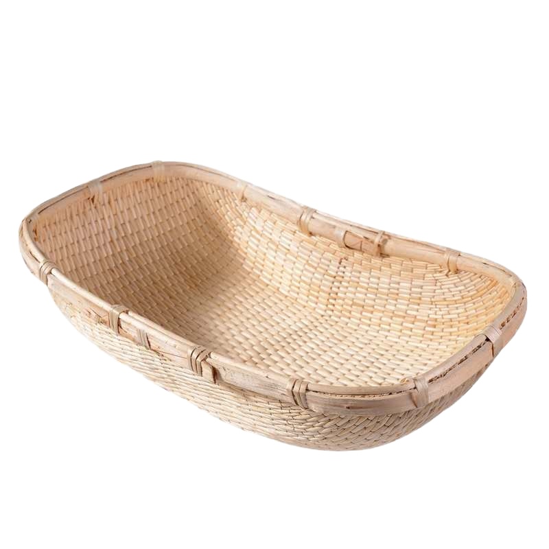 企购优品笸箩长方形长60cm宽40cm高13cm