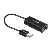 联想 LX0805 转接头 USB转RJ45 笔记本千兆网线接口转换器 黑色