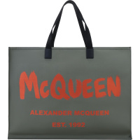 亚历山大·麦昆 ALEXANDER MCQUEEN 男士 织物手提单肩包托特包662865 1AABX