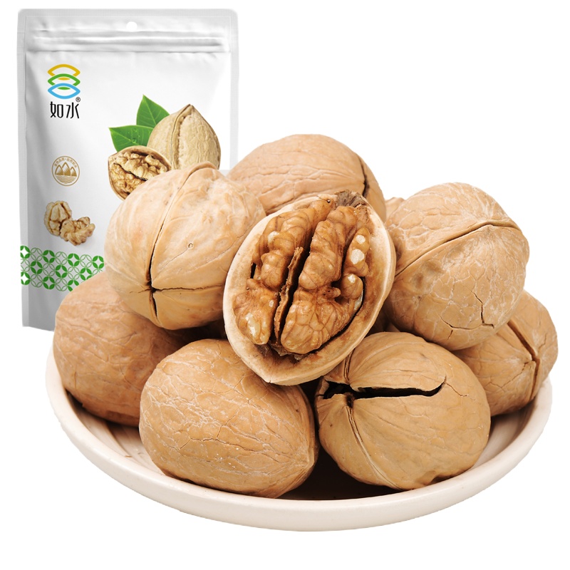[如水薄壳核桃300g/袋]薄壳纸皮核桃干果坚果休闲零食坚果炒货