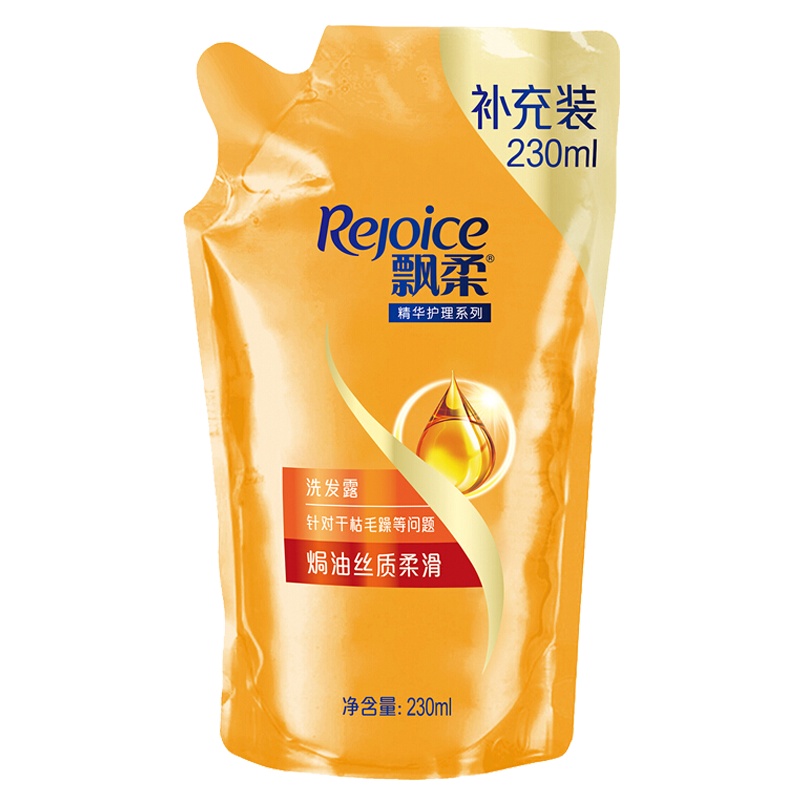飘柔精油润养柔顺洗发露补充装230ML