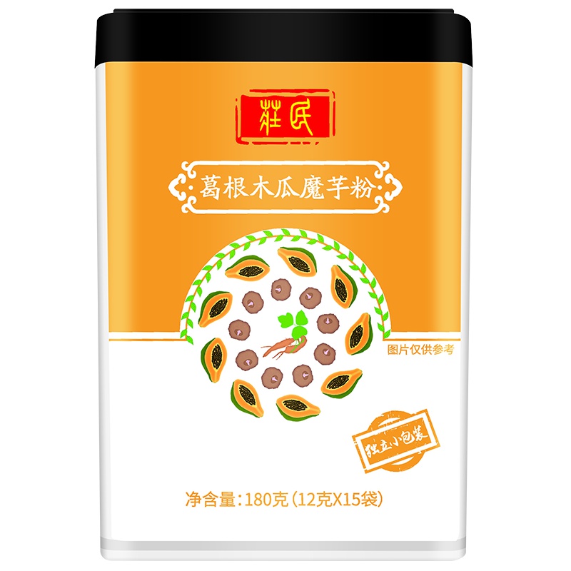 庄民木瓜葛根魔芋粉180g/罐 早餐粥五谷养生营养代餐粉五谷杂粮粥正品可搭配佐丹力159膳食纤维