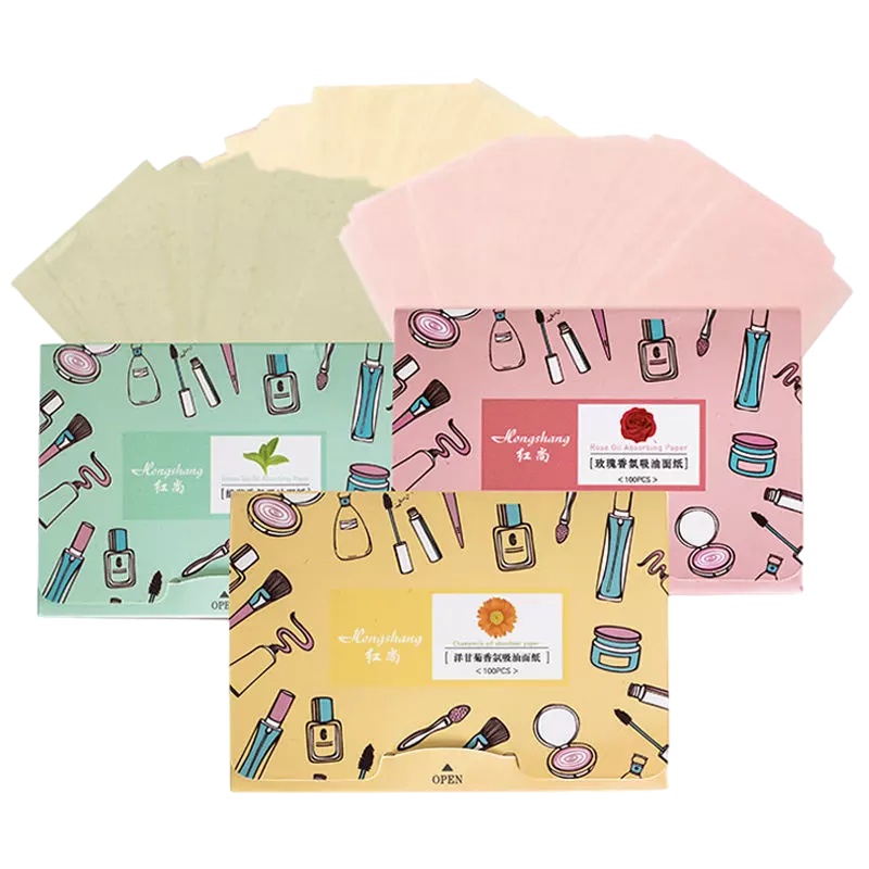 OLOEY 吸油纸面部女控油收缩毛孔吸油面纸去油纸脸部男士盒装 3包300片