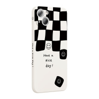 卡绮苹果13手机壳iPhone12pro液态硅胶11promax全包防摔格子