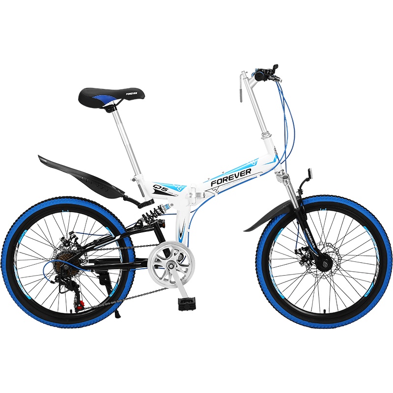 永久折叠山地自行车普通单车男女变速超轻便携成年大人Q5