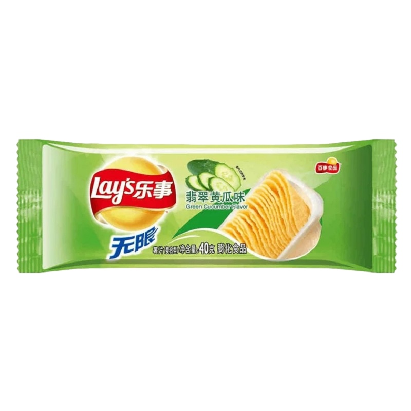乐事Lay's 无限薯片(翡翠黄瓜味)40g/袋