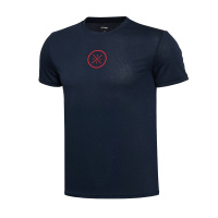 李宁短袖男韦德夏季速干透气T恤圆领纯色跑步健身运动上衣ATSL055