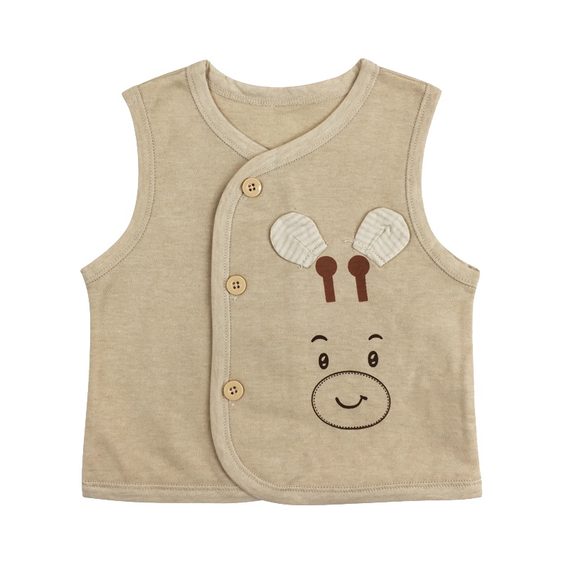 小马波迪婴儿保暖马甲背心坎肩男女宝宝春秋冬季童装保暖马甲73cm男女通用小童上衣儿童衣服 卡通上衣 潮