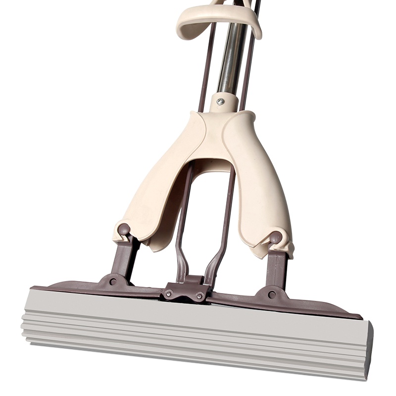 利临 海绵吸水拖把免手洗干湿对折式胶棉挤水家用一拖净拖布懒人大号33CM