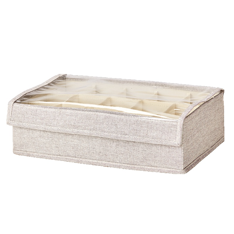 苏宁极物 带盖袜子收纳盒