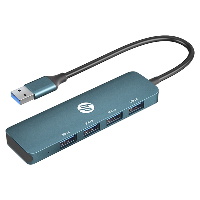HP惠普CT100 USB拓展坞笔记本多接口一拖四USB 适用手机电脑转换器转接头