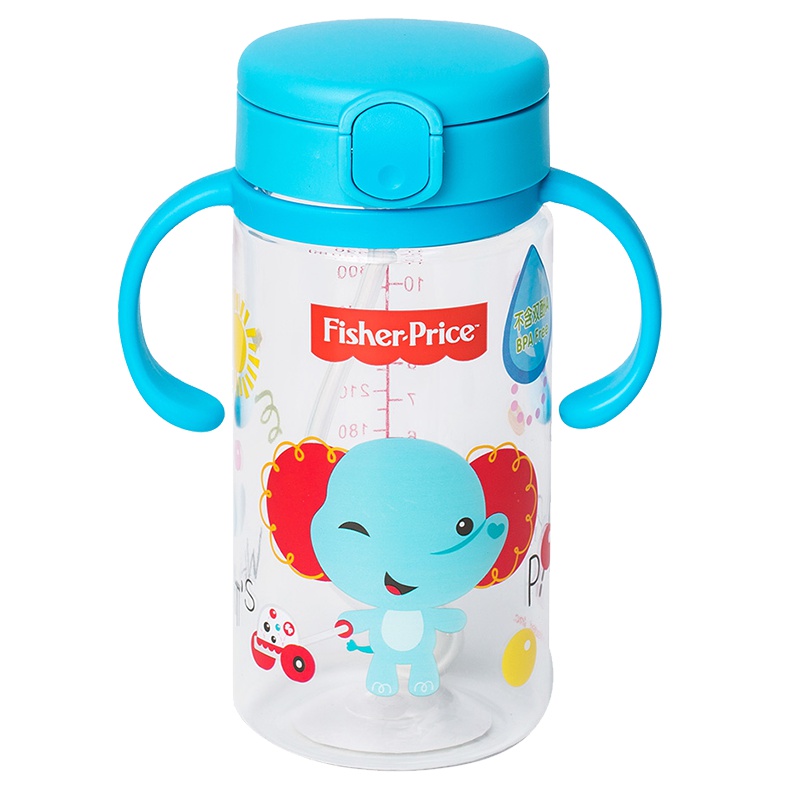 费雪牌(FISHER-PRICE) 母婴幼儿童学饮杯带手柄 FP-8027B 蓝色 适用年龄：12个月以上