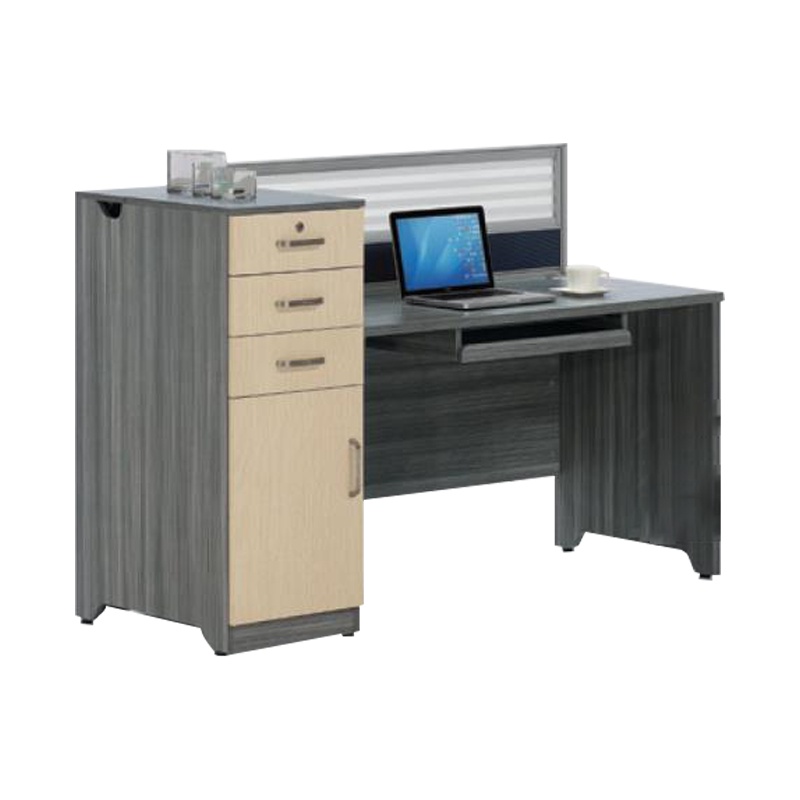 逐鹿中原职员办公桌屏风卡位财务桌带抽屉电脑桌1.6米办公桌单人位 WD0034