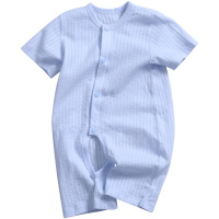 龙之涵[LONGZHIHAN] 婴儿连体衣初生儿春夏爬服宝宝纯棉短袖哈衣0-1-24个月薄款和尚服