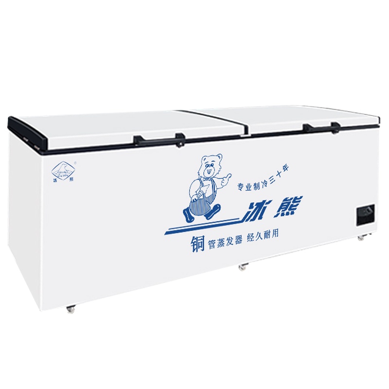 冰熊(bing xiong)BC/BD-1098升冷柜商用大冰柜 卧式大冰库冷柜 冷藏冷冻转换柜 顶开门冰柜展示柜