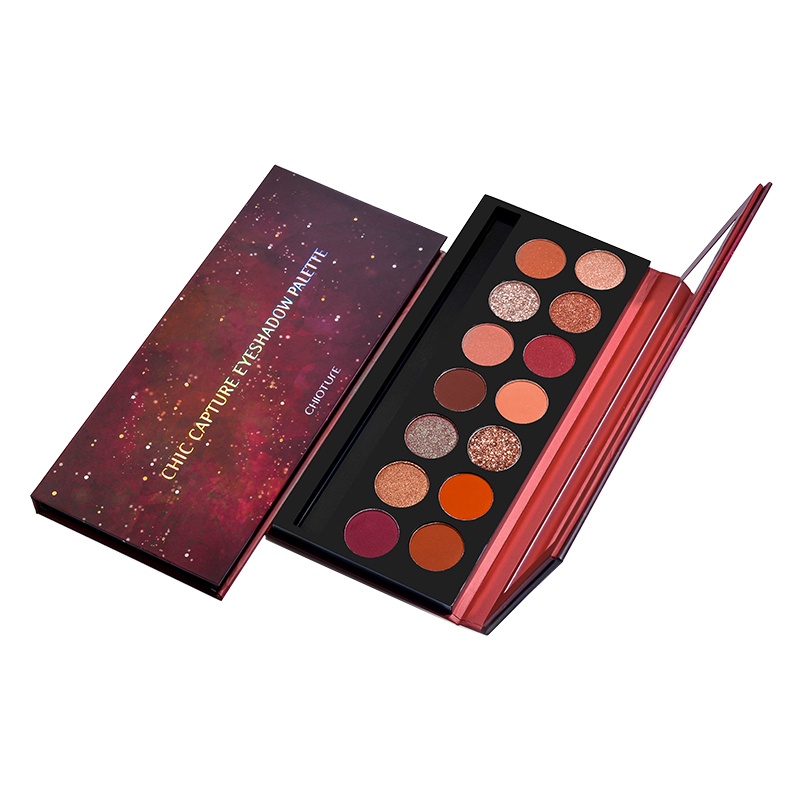 稚优泉14色眼影盘哑光珠光贝壳偏光大地色眼影裸色自然女彩妆正品