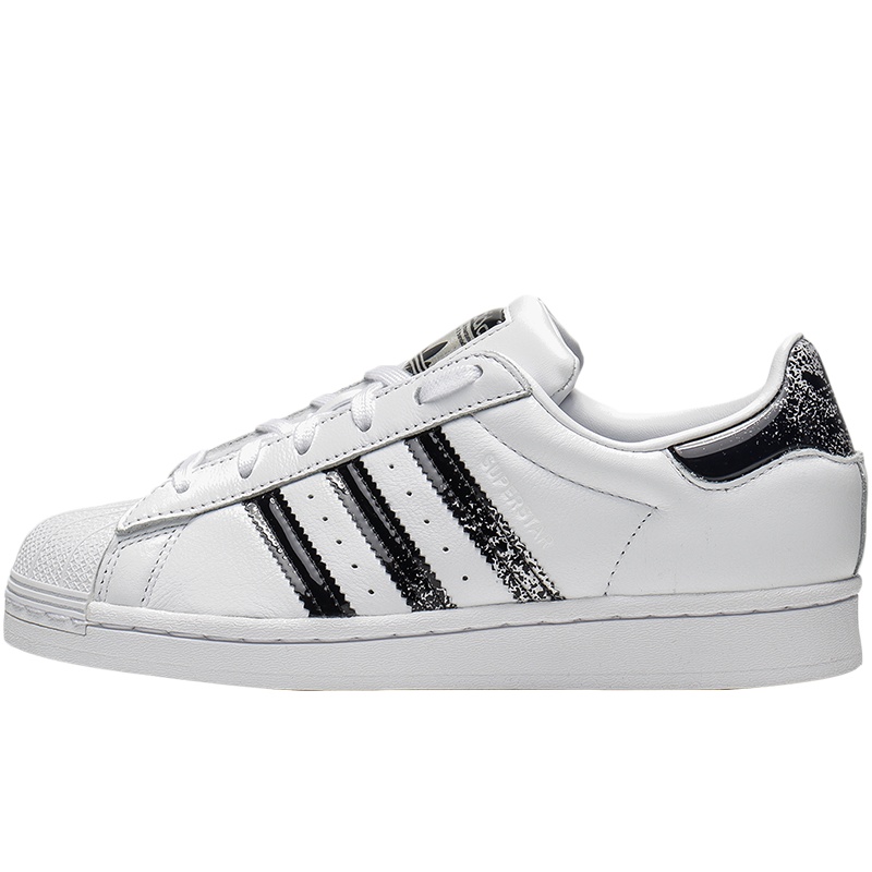 阿迪达斯三叶草女鞋板鞋SUPERSTAR W贝壳头运动休闲鞋FY0238