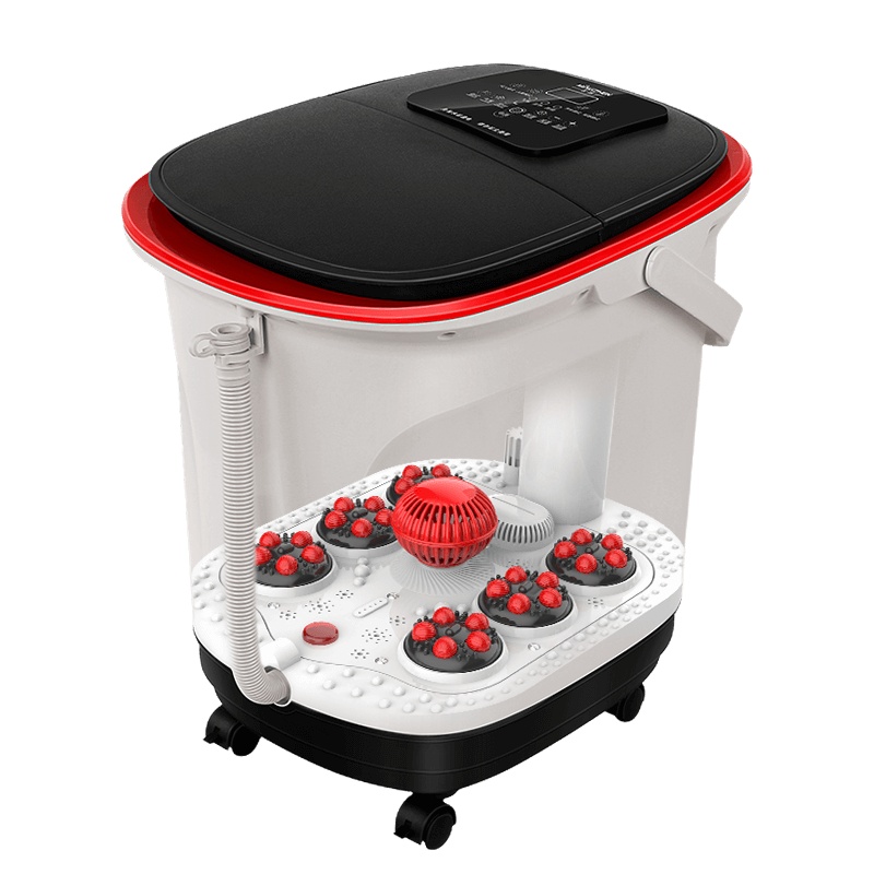 茗振电子 足浴盆MZ-999U电动滚轮按摩器 深桶可泡小腿洗脚盆泡脚桶 4种模式成人儿童通用 家用恒温加热养生智能足疗机