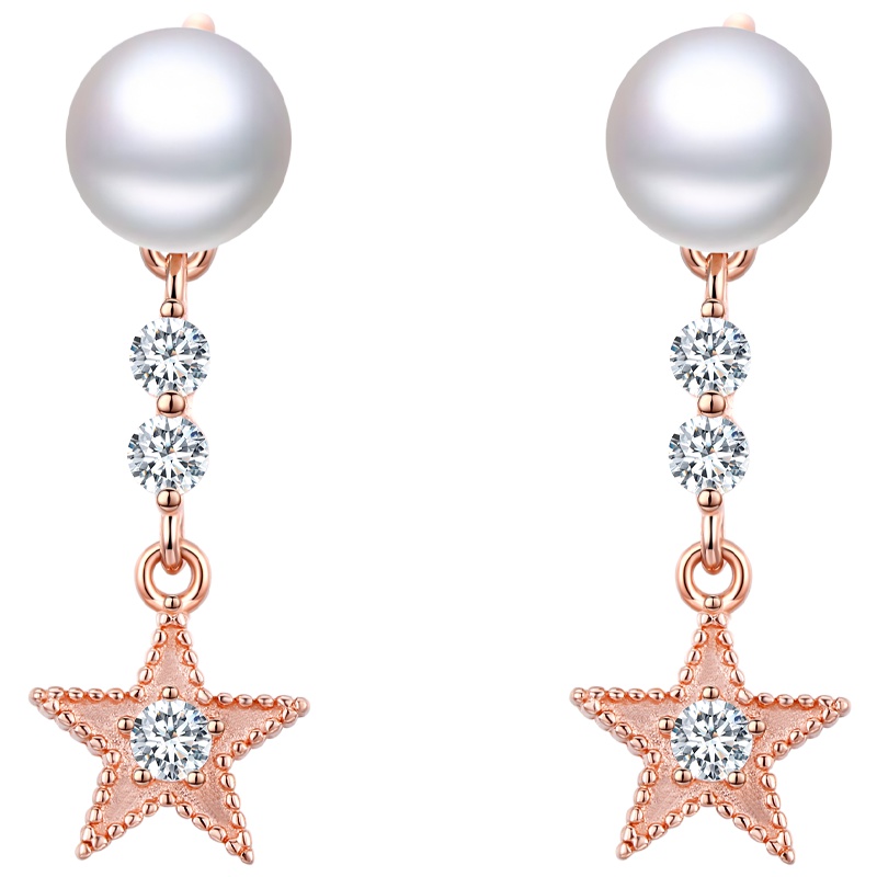 佰色传情(BRIR)925银淡水珍珠耳钉女气质简约百搭耳坠