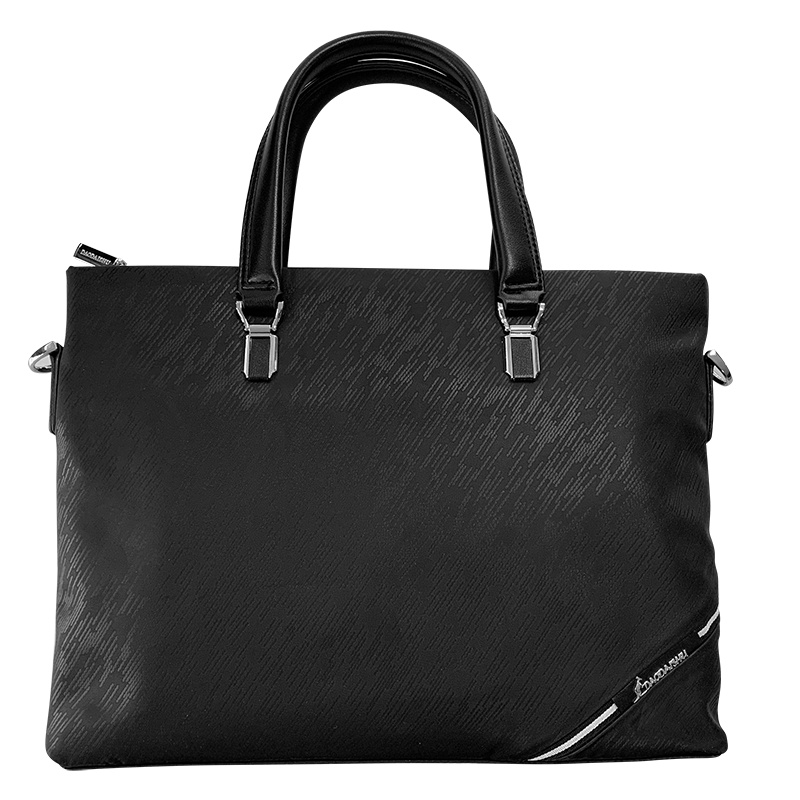 SCP 手提暗纹电脑包 SCP-DX0554 商务手提防水防压痕笔记本黑色电脑包(单位:件)