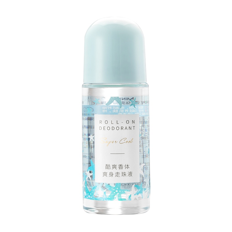 名创优品(miniso) 爽身走珠液女香体腋下夏季淡香自然除异味温和果香[酷爽香体爽身,50g]