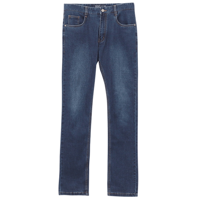GOLF/高尔夫新款宽松牛仔裤男2019男装牛仔裤修身直筒弹力长裤男