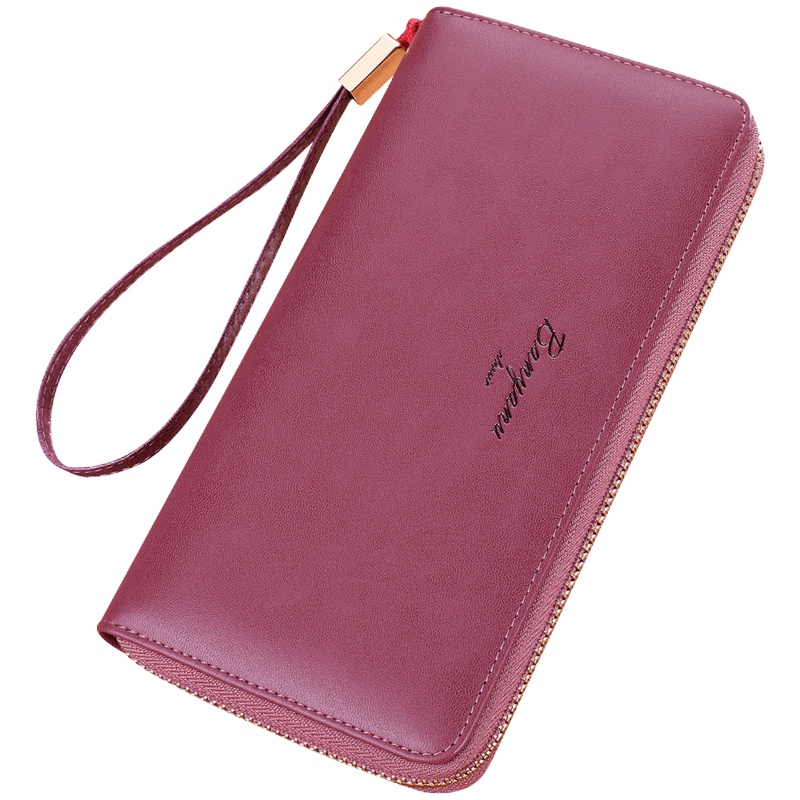 女士钱包女长款2021新款时尚真皮大容量拉链钱夹手拿包可放手机