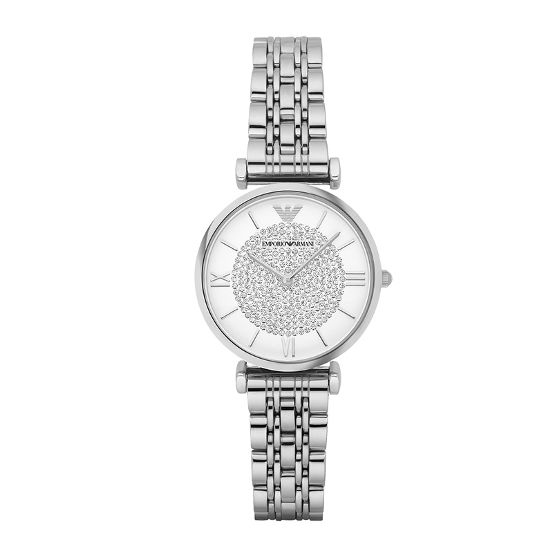 Armani阿玛尼手表 满天星时尚优雅女士石英表轻奢时尚腕表 生日礼物 送女友AR1925 七夕礼物