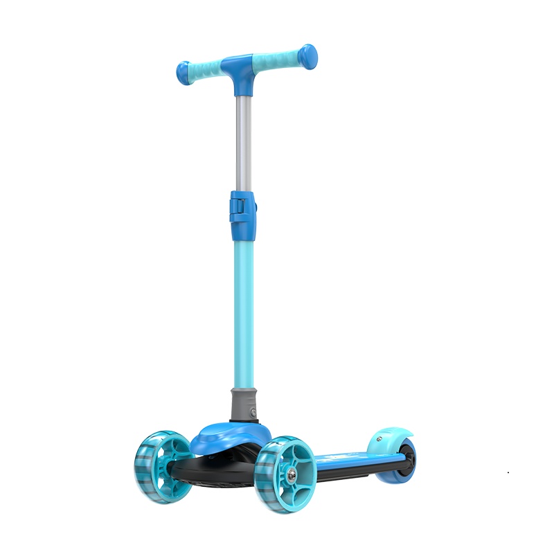 cakalyen婴儿车儿童滑板车一键折叠闪光轻便A02