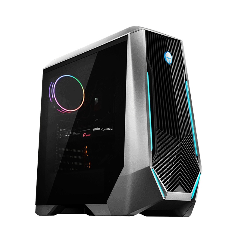 雷神(THUNDEROBOT)911黑武士星战版台式机电脑设计发烧吃鸡电竞主机(10代Intel i7-10700 16GB 256GB+1TB GTX1660super)水冷