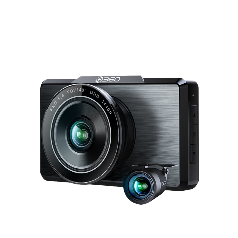 360行车记录仪 高清夜视新款G580 2K高清拍摄 前后双录 前1440p后1080p 微光夜视 电子狗 高清记录仪
