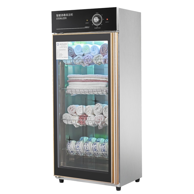 飞天鼠 商用中温消毒柜衣物毛巾杯碗消毒柜 厨房酒店会所饭堂 280中温全钢无磁热风多功能单门保洁柜