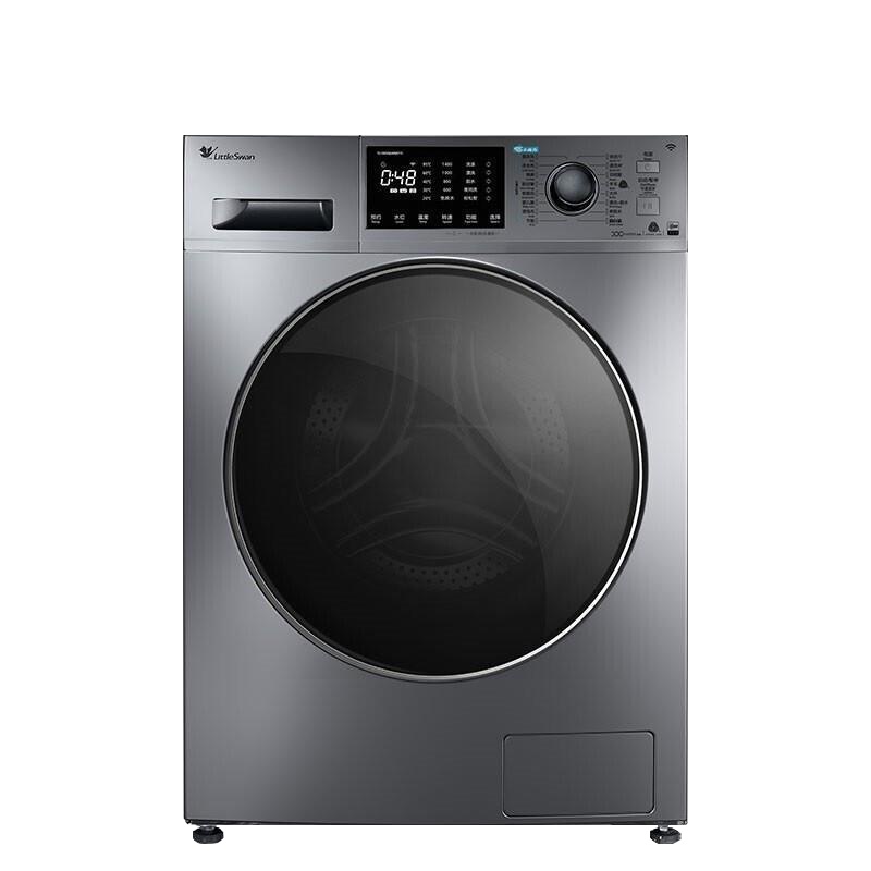小天鹅(LittleSwan)滚筒洗衣机 全自动水魔方10公斤 银离子除菌TG100V86WMDY5 洗脱一体