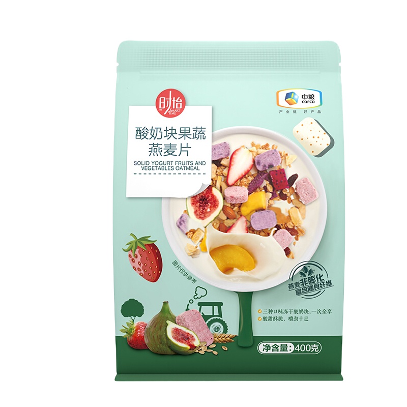 中粮时怡酸奶燕麦片400g