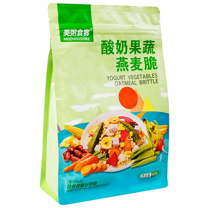 桑克拉(SUN CLARA)酸奶果蔬燕麦脆燕麦片400g/袋