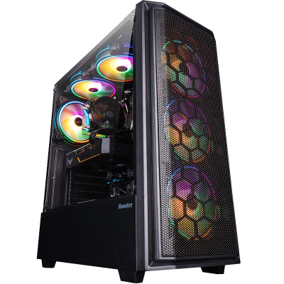 攀升 锐龙 六核十二线程R5 2600/RX590 8G 游戏型 AMD主机 吃鸡主机 3A平台高配游戏主机 组装机 台式机 电脑主机整机