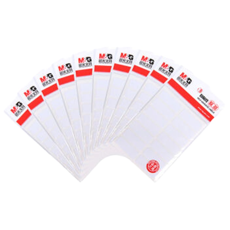 (DT)晨光(M&G) YT-13 14枚/10张/包 10包/盒 自粘性标签 口曲纸 (计价单位:盒) 白