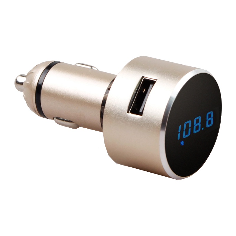 [苏宁自营]纽曼(Newsmy) 蓝牙车载MP3播放器 C58 土豪金 FM发射智能云汽车音乐 点烟器式车载快充充电器