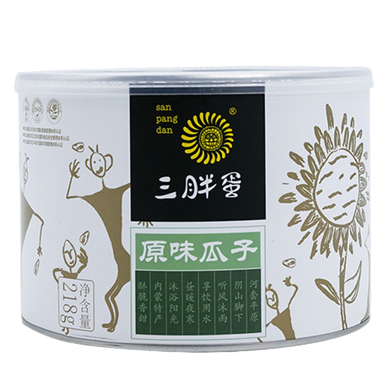 三胖蛋原味瓜子218g*2罐