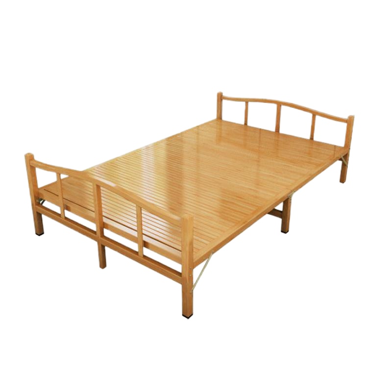 竹床折叠床双人单人1.2米1.5米简易床午休午睡家用实木凉床租房硬板竹子小床