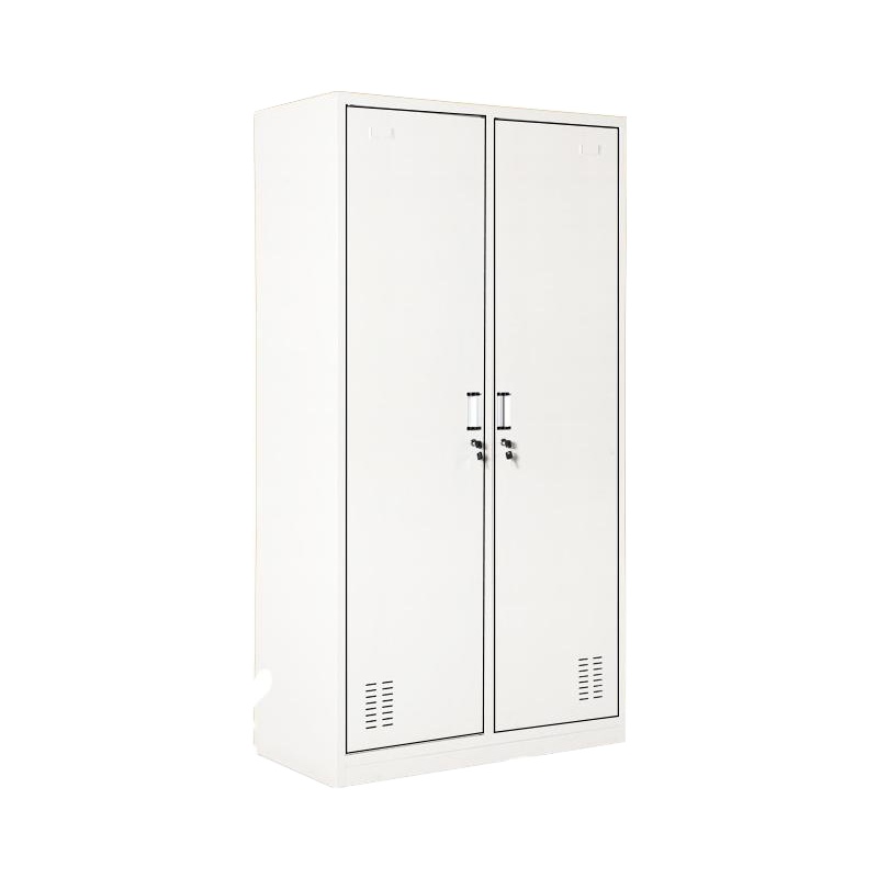 匡大 钢制铁皮储物柜换衣柜存包柜带锁碗柜鞋柜2门更衣柜KDT330