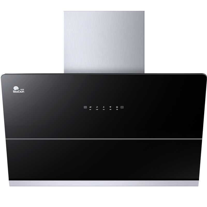 红日(RedSun)21立方大吸力抽油烟机家用一键爆炒智能触控挥手感应大屏自动开合一键自动清洁不锈钢机身一级能效